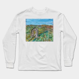 Watercolor Sketch - Alviso Marin Park. 2013 Long Sleeve T-Shirt